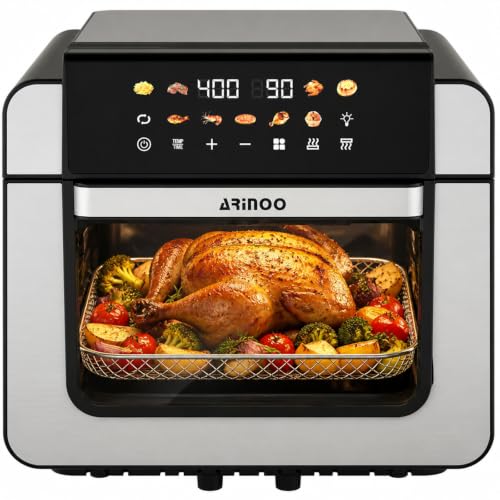 16 Qt Air Fryer Toaster Oven Combo with PFAS-Free Ceramic Coating - My Kitchen Products