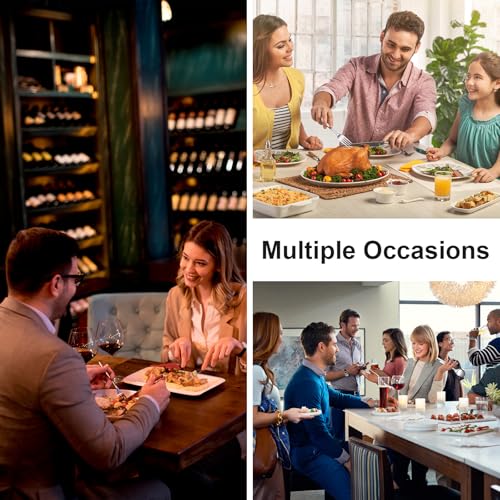 17PCS Serving Utensils Set Flatware, Stainless Steel Serveware Large Serving Spoons, Slotted Spoons, Forks, Tongs, Cake Server,Soup and Skimmer Spoon for Buffet, Catering, Party, Dinner (Silver) - My Kitchen Products