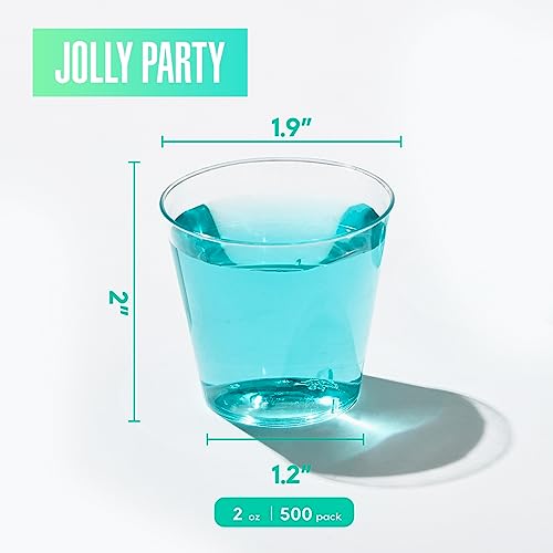 2 OZ 500 Pack Plastic Shot Glasses, Disposable Cups, Wine Tasting Cups, Small Plastic Tumbler for Whiskey, Wine Tasting, Food Samples, Perfect for Halloween, Thanksgiving, Christmas Party - My Kitchen Products