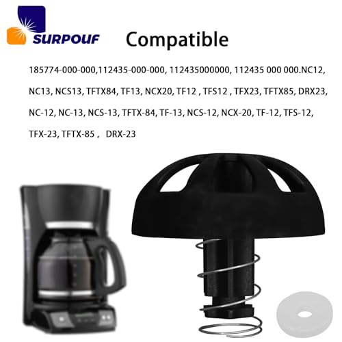 2-Pack Coffee Replacement Brew Basket Spring Loaded Stopper Kits Fits For Mr. Coffee Black and Decker Hamilton coffee maker parts, Parts Number 990117900 990237500 Coffee Machine Accessory - My Kitchen Products