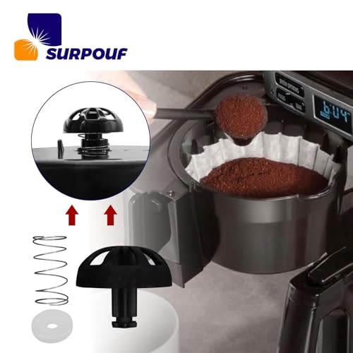 2-Pack Coffee Replacement Brew Basket Spring Loaded Stopper Kits Fits For Mr. Coffee Black and Decker Hamilton coffee maker parts, Parts Number 990117900 990237500 Coffee Machine Accessory - My Kitchen Products