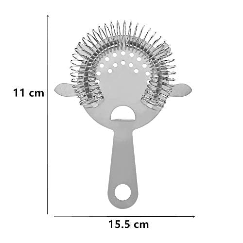 2 Pack of Cocktail Strainer Stainless Steel Bar Cocktail Strainer Filtering Tool for Bar Restaurant Home - My Kitchen Products