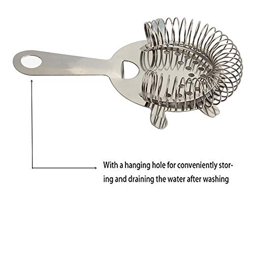 2 Pack of Cocktail Strainer Stainless Steel Bar Cocktail Strainer Filtering Tool for Bar Restaurant Home - My Kitchen Products