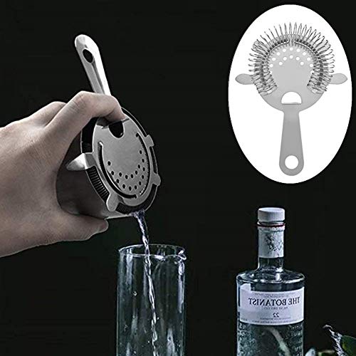2 Pack of Cocktail Strainer Stainless Steel Bar Cocktail Strainer Filtering Tool for Bar Restaurant Home - My Kitchen Products
