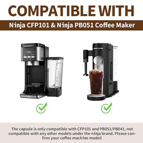 2 Pack Reusable Pods Compatible with Ninja Dual Brew Coffee Maker, Stainless Steel Permanent K Cups Filters for Ninja CFP101 & Ninja PB051 Coffee Maker - My Kitchen Products