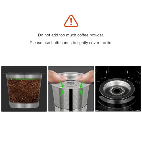 2 Pack Reusable Pods Compatible with Ninja Dual Brew Coffee Maker, Stainless Steel Permanent K Cups Filters for Ninja CFP101 & Ninja PB051 Coffee Maker - My Kitchen Products