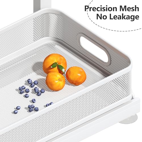 2-Pack Under Sink Storage Organizer with 2-Tier Slide Out Drawer, Sophisticated Mesh Pull Out Shelf for Kitchen & Bathroom, Fits Small Items, Upgraded Arched Track for Smooth Gliding(Patented) - My Kitchen Products