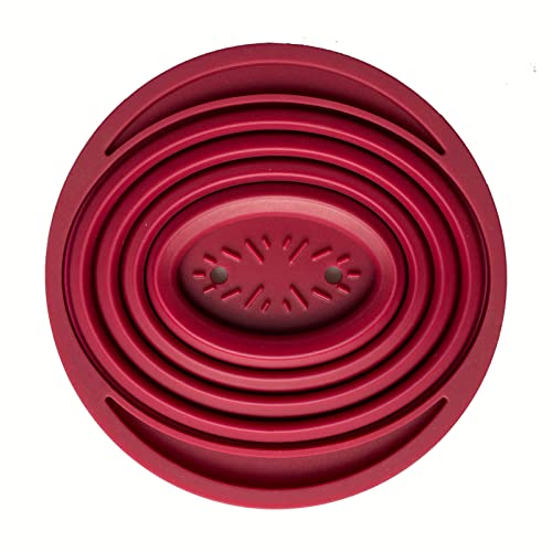 2 Pieces Attsky Collapsible Pour Over Coffee Dripper for Camp Coffee, Reusable Silicone Coffee Filter Holder for Camping Red - My Kitchen Products