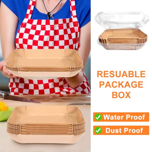 200PCS Air Fryer Liners for Ninja: Higher Non-Stick Disposable Parchment Paper Liner for Ninja DZ201/DZ401 Dual Airfryer Baking - Food Grade Ninja Air fryer Accessories (Rectangle - 8.6 x 5.5 inch) - My Kitchen Products
