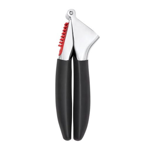OXO Good Grips Garlic Press, Easy to squeeze & Self Cleaning Tool, Black