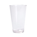 Silipint 16oz Silicone Pint Glass - Unbreakable BPA-Free Reusable Silicone Drinking Cup - Flexible Dishwasher and Microwave Safe - Stemless Glass for Coffee Smoothies (Crystal Clear)