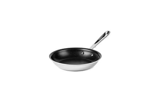 All-Clad D3 8 Inch Stainless Steel Pro Non Stick Frying pan, 3-Ply Stainless Steel Pan