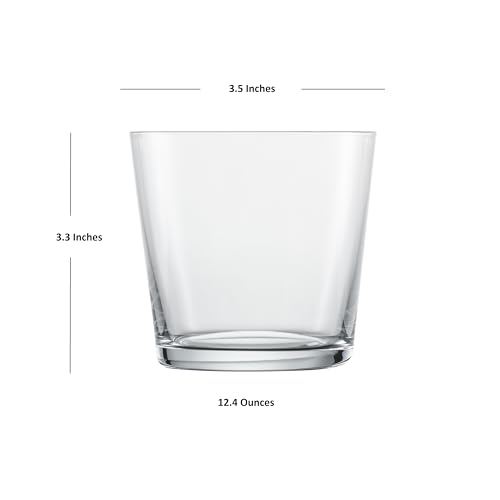 Zwiesel Glas Together Crystal Glass, 12 Ounce Double Old Fashioned (Set of 4), Clear