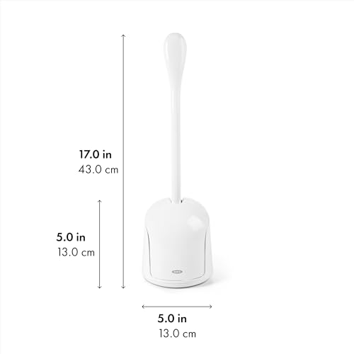 OXO Good Grips Compact Toilet Brush & Automatic Canister Door