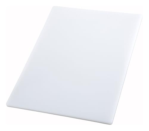 Winco CBWT-1218 Cutting Board, 12 by 18 by 1/2-Inch, White
