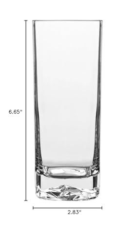 Luigi Bormioli On The Rocks Highball Glasses - Clear, Set of 4