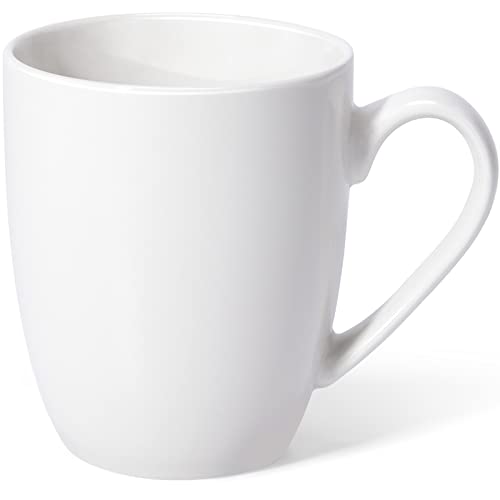 Urbanstrive 16 oz Large Coffee Mugs Ceramic Coffee Mug White Coffee Cups Tea Cups Idea Gift for Women Men House Warming Gifts New Home Office, White 1 Pack