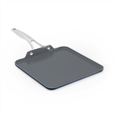 Calphalon Premier Ceramic Nonstick 11" Square Griddle, Midnight Blue