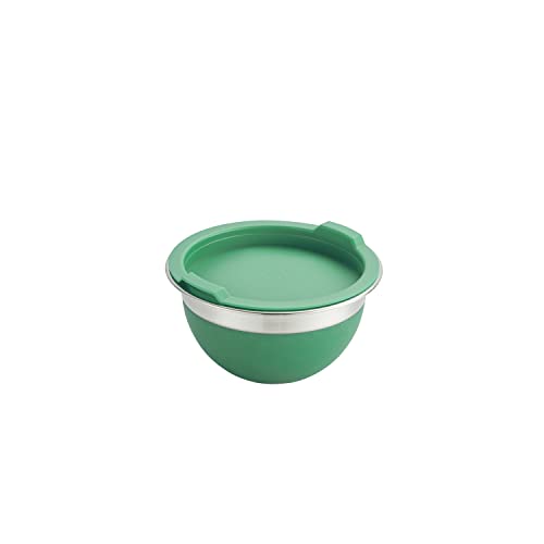 Tramontina 10 Pc Covered Stainless Steel and Silicone Mixing Bowl Set (Mint Green)