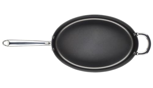 Rachael Ray 5-Quart Professional Hard Anodized Nonstick Oval Sauté Pan with Lid
