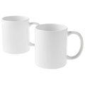 Cricut Beveled Blank, Ceramic-Coated, Dishwasher & Microwave Safe Mug to Decorate, Mug Press & Infusible Ink Compatible,12 Oz Sublimation, Ideal for Crafts and Printing, 2 Count, White