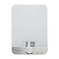 KitchenAid KQ908 Glass Surface 11 Pound Capacity Digital Kitchen and Food Scale, White
