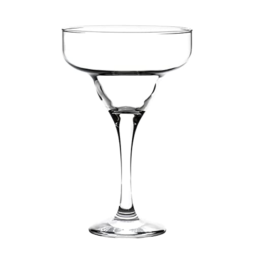 LAV Margarita Glasses Set of 4 - Margarita Cocktail Glasses 10.25 oz - Clear Daiquiri Glasses for Parties - Classic Cocktail Drinking Glasses for Frozen Drinks