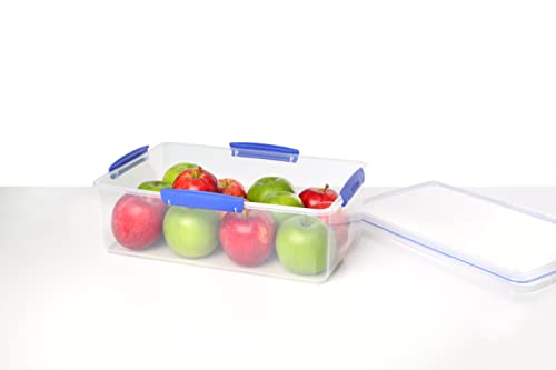 Sistema KLIP IT Large 7L Food Storage Container, Airtight & Stackable, Dishwasher, Freezer, & Microwave-Safe, BPA-Free