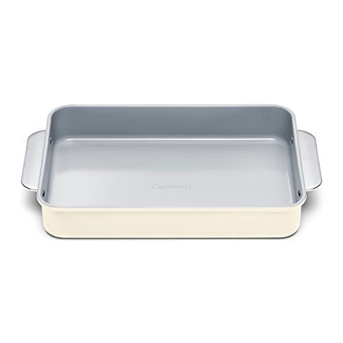 Caraway Non-Stick Ceramic 9”x13” Rectangle Pan, Naturally Slick Ceramic Coating, Non-Toxic, PTFE & PFOA