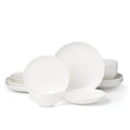 Lenox Dinnerware Set, Studio 1414 Coupe 16-Piece Set, Service For 4, Bone China Material, Dishwasher & Microwave Safe, Home And Kitchen, Kitchen And Dining, Plates And Bowls Sets (White, 16 Pieces)