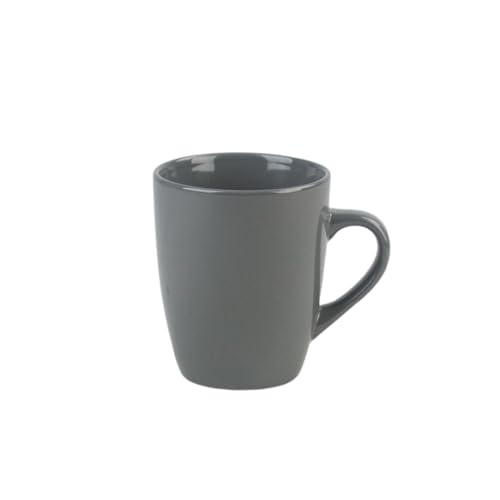 Coupe Stoneware Set of 4 Coffee Mugs, Dark Gray