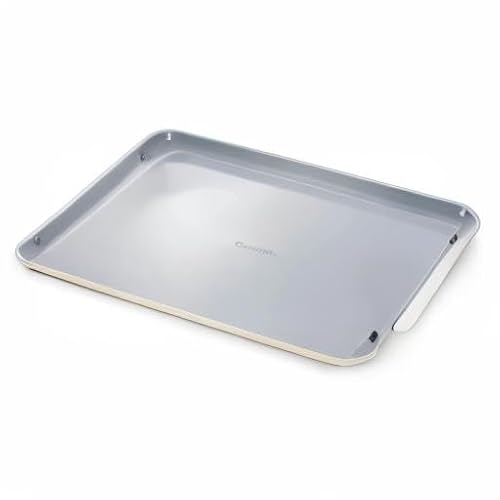 Caraway Non-Stick Ceramic Baking Sheet - Naturally Slick Ceramic Coating - Non-Toxic, PTFE & PFOA Free - Perfect for Baking, Roasting, and More - Large (18" x 13") - Cream
