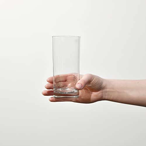Krosno Highball Glasses, Set of 6, 11.8 oz, Blended Collection, Crystal Glass, Perfect for Everyday, Multipurpose Glasses, Dishwasher Safe, Made in Europe