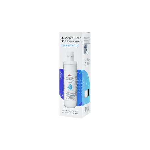 LG LT1000P - 6 Month / 200 Gallon Capacity Replacement Refrigerator Water Filter (NSF42, NSF53, and NSF401) ADQ74793501, ADQ75795105, AGF80300704, or AGF80300705 White