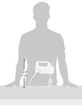BLACK+DECKER Lightweight Hand Mixer, White, MX1500W
