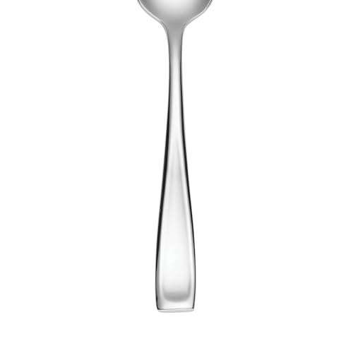 Oneida Silverware Set For 12, Moda 65-Piece Fine Flatware Set with Serving Utensils, Service For 12, 18/10 Stainless Steel, Dishwasher Safe For home, Knives Spoons and Forks Set (Silver, 65 pieces)