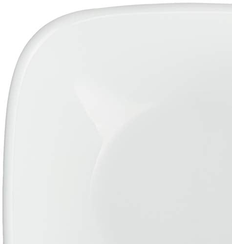 Corelle Vitrelle 2-PC Large 1-Qt Glass Serving Bowl, Crack and Chip Resistant, Square Serving Trays, White