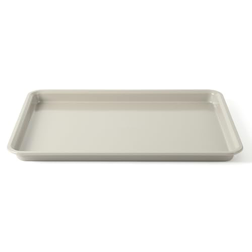 Calphalon Legacy 10-Piece Nonstick Bakeware Set, PFA-Free Nonstick Coating, Oven Safe, Includes Sheet Pans, Muffin Pan, Round Cake Pans, Loaf Pan and Cooling Rack, Cream Grey