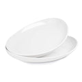 Sweese 2-Pack Porcelain Oval Serving Platters, White High-Grade Durable Professional, 14.5 Inch 2.0 Count