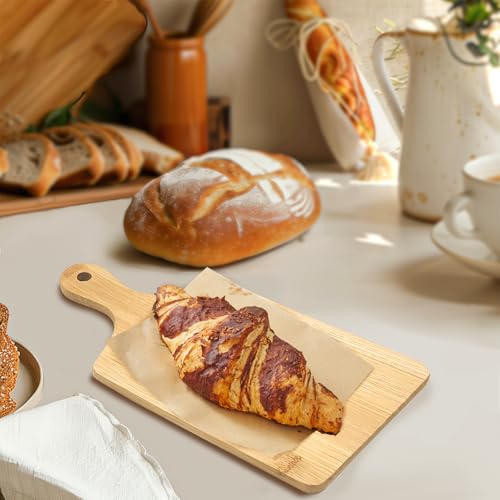 25 PCS Cutting Board Bulk Wood Chopping Board Laser Engraving Serving Board with Handle Charcuterie Boards for Customized Mother's Day Housewarming Gift 11" x 5" Bamboo - My Kitchen Products