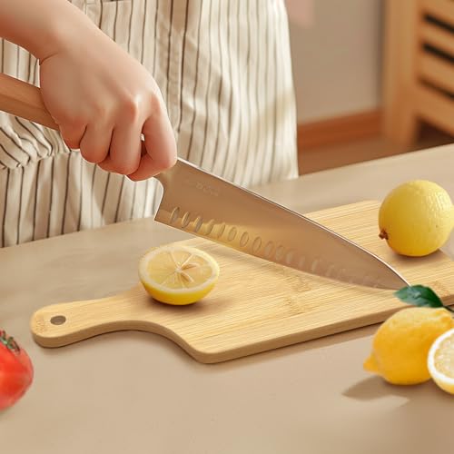 25 PCS Cutting Board Bulk Wood Chopping Board Laser Engraving Serving Board with Handle Charcuterie Boards for Customized Mother's Day Housewarming Gift 11" x 5" Bamboo - My Kitchen Products