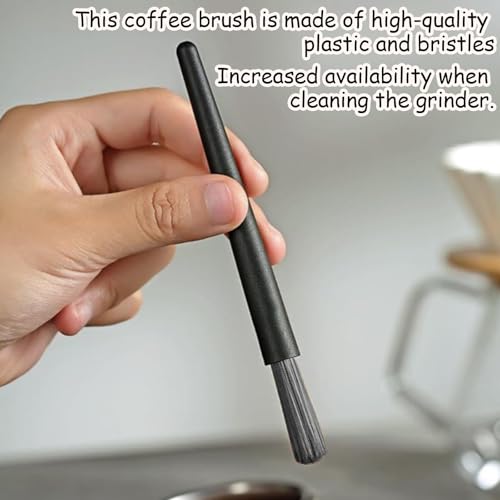 2pcs coffee brush grinder cleaning tool powder cleaning household coffee brush set for removing coffee grounds, dual head brush accessory, desktop, simple barista, dual-use - My Kitchen Products