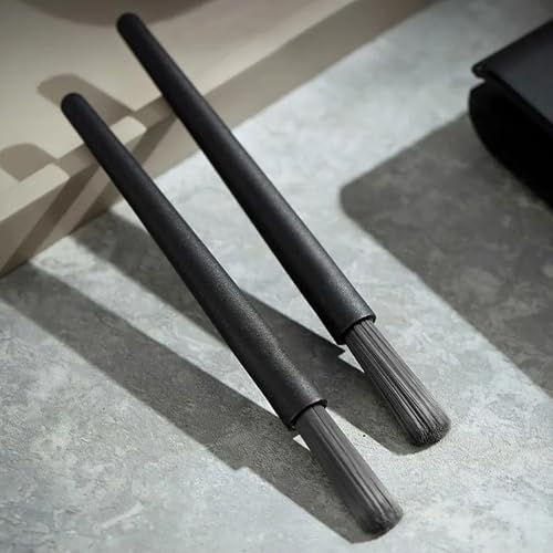 2pcs coffee brush grinder cleaning tool powder cleaning household coffee brush set for removing coffee grounds, dual head brush accessory, desktop, simple barista, dual-use - My Kitchen Products
