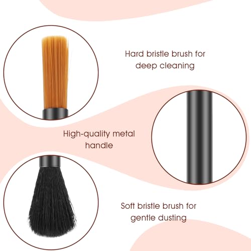 2Pcs Coffee Grinder Cleaning Brushes, Dual-Head Coffee Grinder Brush, Barista Espresso Machine Brush Set for Grinders, Portafilter & Group Head Cleaning - My Kitchen Products