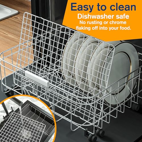 2PCS Cooling Racks for Cooking and Baking - 10" x 15"Heavy Duty Stainless Steel Wire Rack for Baking, Grilling, Roasting - Oven & Dishwasher Safe - Fits Jelly Roll Sheet Pan-Silver - My Kitchen Products