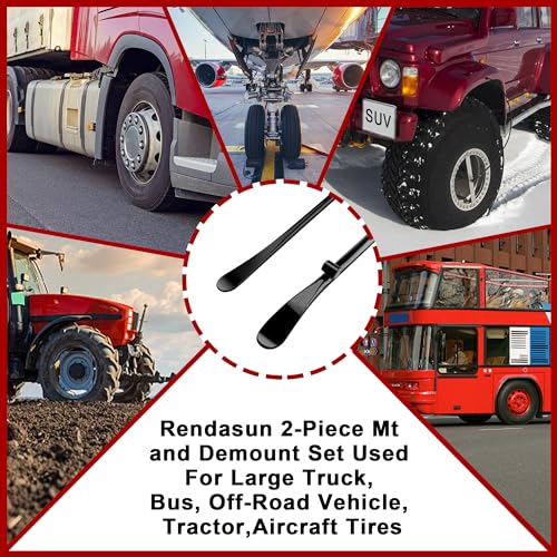 2PCS Tire Bar, 34645 Tire Mount and Demount Iron 37In, 3/4 in | 33220 Mt and Demount Spoon 30 in, 11/16 in, Tire Irons Heavy Duty Used for Off-Road Vehicle, Bus, Cars, Tractor Tubeless Truck Tires… - My Kitchen Products