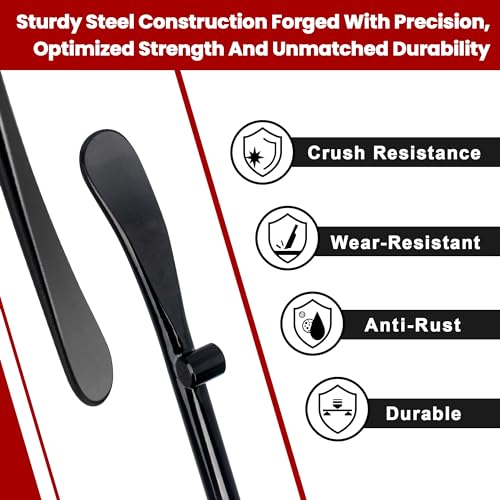 2PCS Tire Bar, 34645 Tire Mount and Demount Iron 37In, 3/4 in | 33220 Mt and Demount Spoon 30 in, 11/16 in, Tire Irons Heavy Duty Used for Off-Road Vehicle, Bus, Cars, Tractor Tubeless Truck Tires… - My Kitchen Products