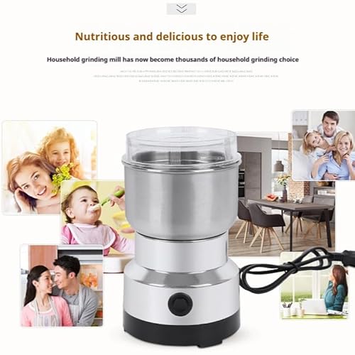 300g Grain Mill Grinder, 304 Stainless Steel Grain Mill High Speed Commercial Spice Grinder, Ultrafine Grain Household Flour Mill, Kitchen - My Kitchen Products