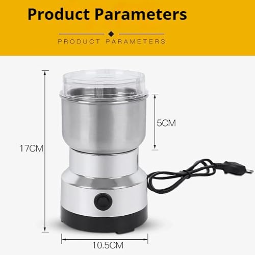 300g Grain Mill Grinder, 304 Stainless Steel Grain Mill High Speed Commercial Spice Grinder, Ultrafine Grain Household Flour Mill, Kitchen - My Kitchen Products