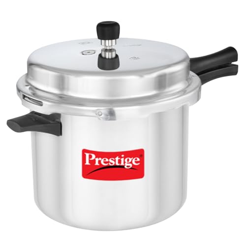 Prestige Popular Aluminium Pressure Cooker, 10 Liters